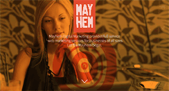 Desktop Screenshot of mayhembegins.com