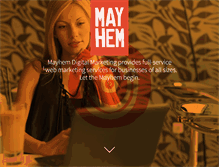 Tablet Screenshot of mayhembegins.com